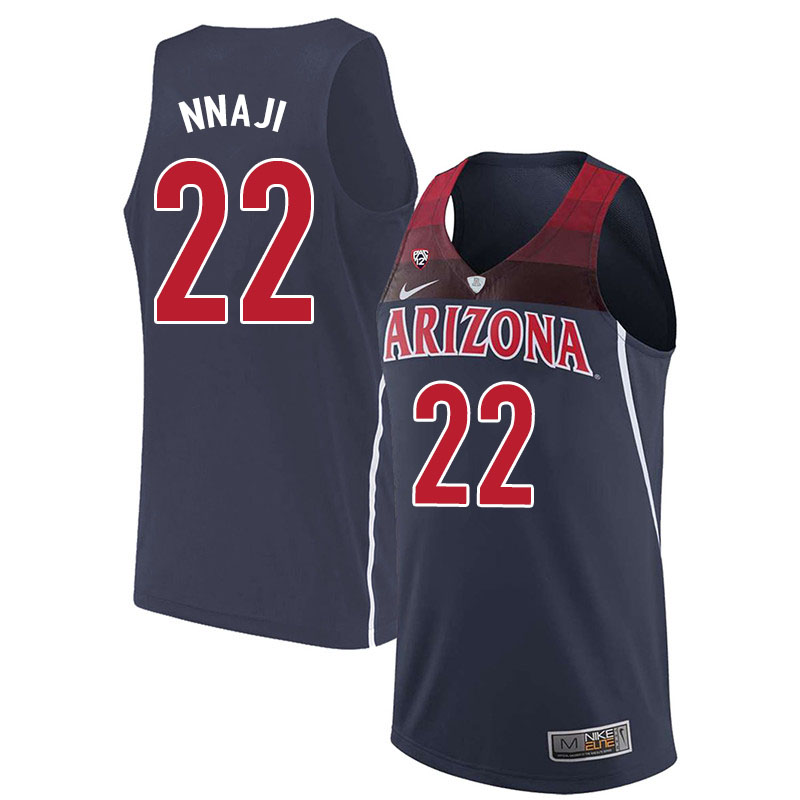 Men #22 Zeke Nnaji Arizona Wildcats College Basketball Jerseys Sale-Navy